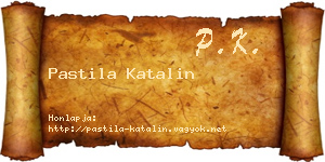 Pastila Katalin névjegykártya